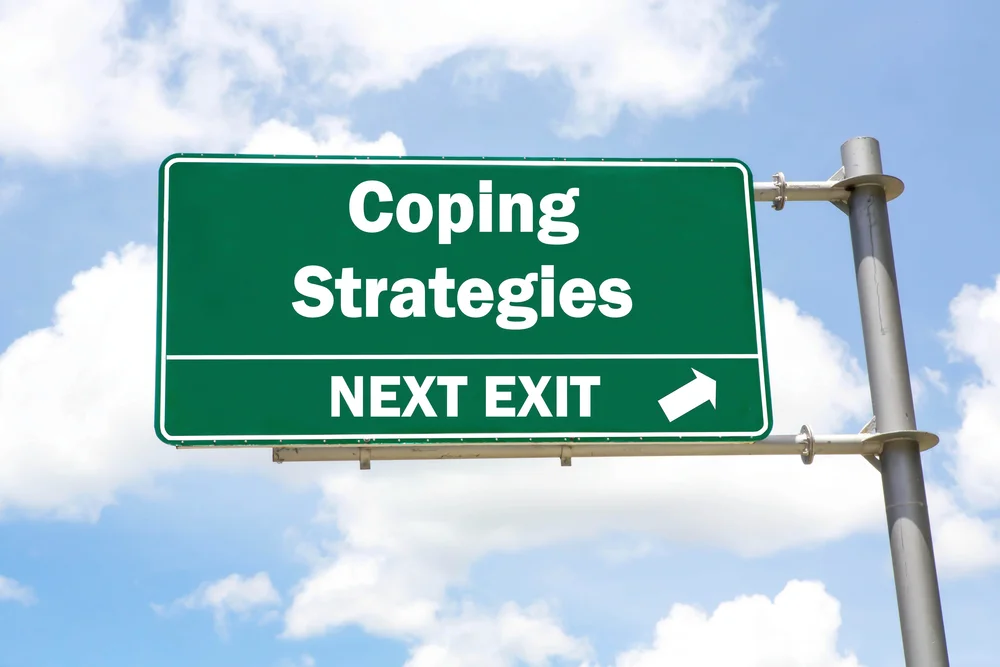 highway sign that says "Coping Strategies: Next Exit". This blog covers Coping Skills for Relapse Prevention